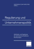 Cover: Regulierung und Unternehmenspolitik - Springer Gabler