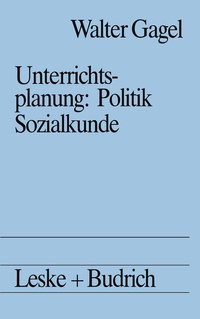Abbildung von: Unterrichtsplanung: Politik/Sozialkunde - VS Verlag für Sozialwissenschaften