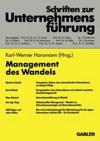 Abbildung von: Management des Wandels - Springer Gabler