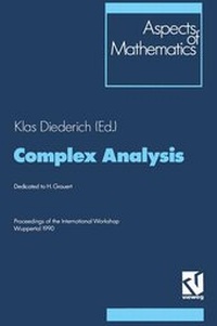 Enlarge image Cover: Complex Analysis - Vieweg+Teubner Verlag