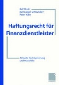 Abbildung von: Haftungsrecht für Finanzdienstleister - Springer Gabler