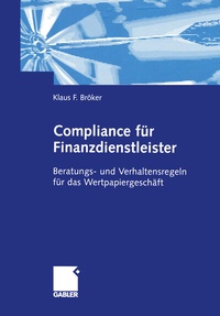 Abbildung von: Compliance für Finanzdienstleister - Springer Gabler