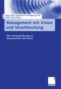 Cover: Management mit Vision und Verantwortung - Springer Gabler