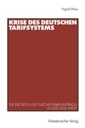 Cover: Krise des deutschen Tarifsystems - VS Verlag f&uuml;r Sozialwissenschaften