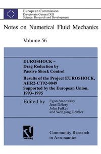 Enlarge image Cover: EUROSHOCK - Drag Reduction by Passive Shock Control - Vieweg+Teubner Verlag