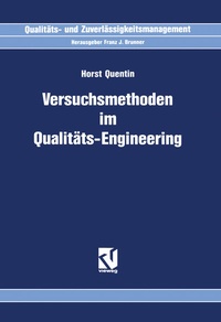 Enlarge image Cover: Versuchsmethoden im Qualitäts-Engineering - Vieweg+Teubner Verlag