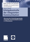 Cover: Erfolgskontrolle der Integrierten Kommunikation - Springer Gabler