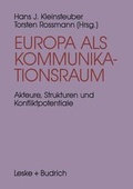 Cover: Europa als Kommunikationsraum - VS Verlag f&uuml;r Sozialwissenschaften