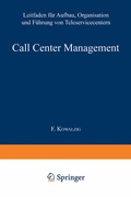 Cover: Call Center Management - Springer Gabler