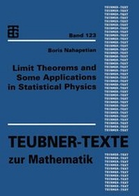 Enlarge image Cover: Limit Theorems and Some Applications in Statistical Physics - Vieweg+Teubner Verlag