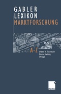 Cover: Gabler Lexikon Marktforschung - Springer Gabler