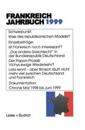 Cover: Frankreich-Jahrbuch 1999 - VS Verlag f&uuml;r Sozialwissenschaften