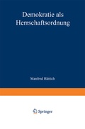 Cover: Demokratie als Herrschaftsordnung - VS Verlag f&uuml;r Sozialwissenschaften