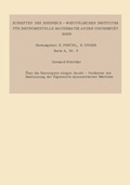 Cover: &Uuml;ber die Konvergenz einiger Jacobi-Verfahren zur Bestimmung der Eigenwerte symmetrischer Matrizen - VS Verlag f&uuml;r Sozialwissenschaften