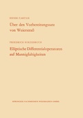 Cover: &Uuml;ber den Vorbereitungssatz von Weierstra&szlig; / Elliptische Differentialoperatoren auf Mannigfaltigkeiten - VS Verlag f&uuml;r Sozialwissenschaften