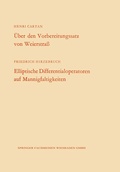 Cover: &Uuml;ber den Vorbereitungssatz von Weierstra&szlig; / Elliptische Differentialoperatoren auf Mannigfaltigkeiten - VS Verlag f&uuml;r Sozialwissenschaften
