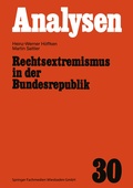 Cover: Rechtsextremismus in der Bundesrepublik - VS Verlag f&uuml;r Sozialwissenschaften