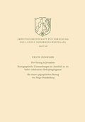 Cover: Der Einzug in Jerusalem - VS Verlag f&uuml;r Sozialwissenschaften