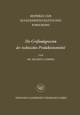 Cover: Die Größendegression der technischen Produktionsmittel - VS Verlag für Sozialwissenschaften