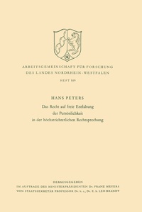 Abbildung von: Das Recht auf freie Entfaltung der Persönlichkeit in der höchstrichterlichen Rechtsprechung - VS Verlag für Sozialwissenschaften