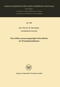 Cover: Das mittlere personengepr&auml;gte Unternehmen als Wirtschaftsstabilisator - VS Verlag f&uuml;r Sozialwissenschaften