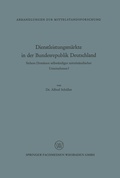Cover: Dienstleistungsm&auml;rkte in der Bundesrepublik Deutschland - VS Verlag f&uuml;r Sozialwissenschaften
