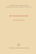 Cover: Die Handelsspanne - VS Verlag f&uuml;r Sozialwissenschaften