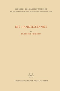 Enlarge image Cover: Die Handelsspanne - VS Verlag für Sozialwissenschaften