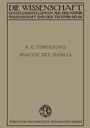 Cover: Die Analyse des Zufalls - Vieweg+Teubner Verlag