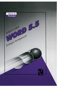Enlarge image Cover: Word 5.5 - Vieweg+Teubner Verlag