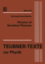 Cover: Physics of Nonideal Plasmas - Vieweg+Teubner Verlag