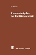 Cover: Randwertaufgaben der Funktionentheorie - Vieweg+Teubner Verlag