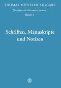 Cover: Thomas-M&uuml;ntzer-Ausgabe / Schriften, Manuskripte und Notizen - Evangelische Verlagsanstalt