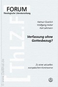 Cover: Verfassung ohne Gottesbezug? - Evangelische Verlagsanstalt
