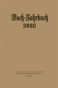 Cover: Bach-Jahrbuch - Evangelische Verlagsanstalt