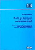 Cover: Begriffe und Definitionen im Zusammenhang mit Referenzmaterialien - DIN Media