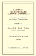 Cover: Jahrbuch f&uuml;r christliche Sozialwissenschaften / Gesundheit - Ethik - Politik - Aschendorff