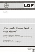 Cover: Der grosse S&auml;nger David - euer Muster - Aschendorff