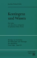 Cover: Kontingenz und Wissen - Aschendorff