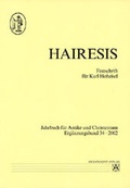 Cover: Hairesis - Aschendorff