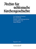 Cover: Archiv f&uuml;r Schlesische Kirchengeschichte / Archiv f&uuml;r Schlesische Kirchengeschichte, Band 69-2011 - Aschendorff