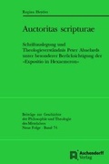 Cover: Auctoritas scripturae - Aschendorff