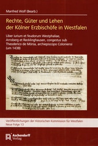 Enlarge image Cover: Rechte, Güter und Lehen der Kölner Erzbischöfe in Westfalen - Aschendorff