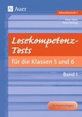 Cover: Lesekompetenz-Tests 5/6, Band 1 - Auer Verlag in der AAP Lehrerwelt GmbH