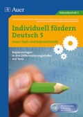 Cover: Individuell f&ouml;rdern 5 Lesen: Sachtexte - Auer Verlag in der AAP Lehrerwelt GmbH