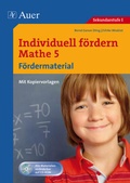 Cover: Individuell f&ouml;rdern Mathe 5, F&ouml;rdermaterial - Auer Verlag in der AAP Lehrerwelt GmbH