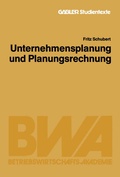 Cover: Unternehmensplanung und Planungsrechnung - Springer Gabler