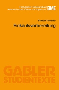 Abbildung von: Einkaufsvorbereitung - Springer Gabler
