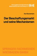 Cover: Der Beschaffungsmarkt und seine Mechanismen - Springer Gabler