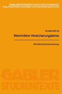 Abbildung von: Rechtsschutzversicherung - Springer Gabler